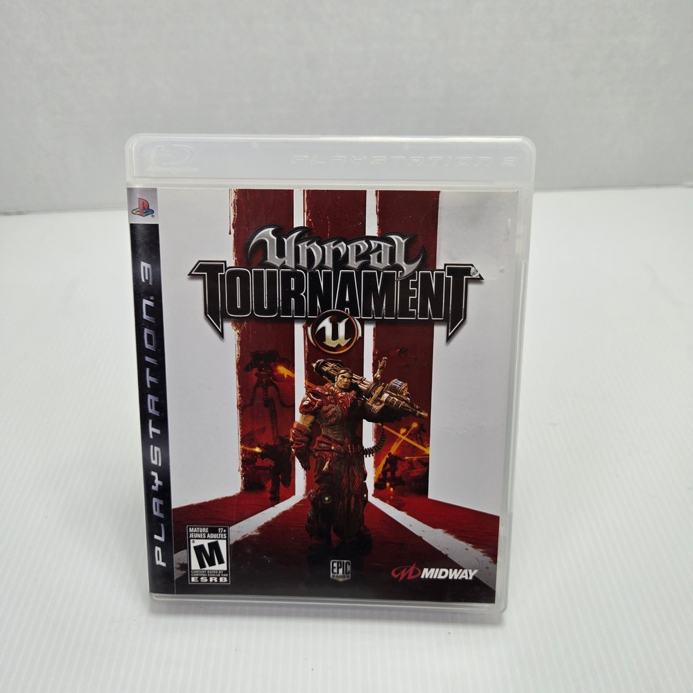 Unreal Tournament III PS3 Game Epic Midway Shooter Action‎ Complete
